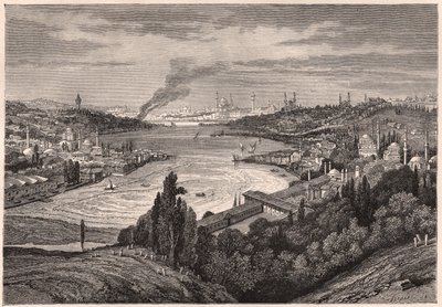 Veduta di Costantinopoli, ora Istanbul, e del Corno d