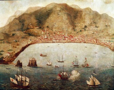 Veduta di Funchal, Isola di Madeira (dipinto) da Unknown artist