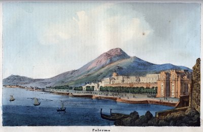 Veduta di Palermo nel XIX secolo - incisione da "Usi e Costumi di Tutti i Popoli dell