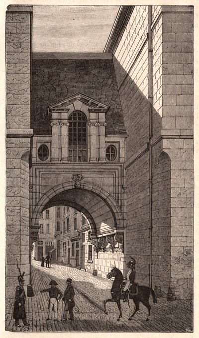 Vista di un edificio rinascimentale del periodo di Enrico II in via Nazareth a Parigi, Francia da Unknown