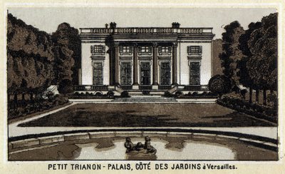 Veduta del Petit Trianon nei giardini di Versailles da Unknown artist