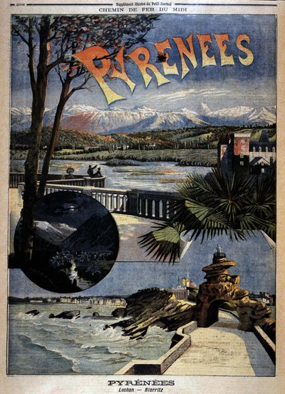 Vista dei Pirenei: Luchon e Biarritz, “Le Petite journal”, fine XIX secolo da Unknown artist