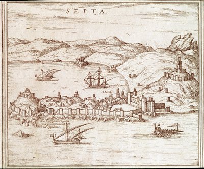 Veduta della città di Ceuta da Unknown artist