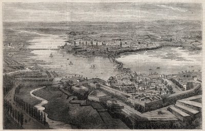 Veduta della città di Mantova nel XIX secolo da Unknown artist
