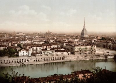 Veduta della città di Torino in Italia nel 1890 da Unknown artist