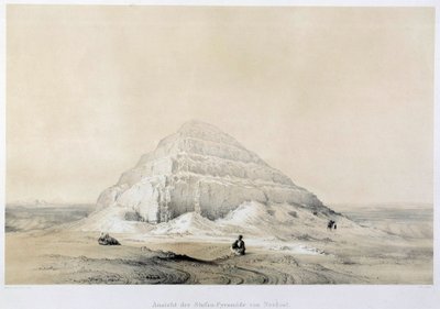 Veduta della piramide di Saqqarah (Sakkarah). Egitto da Unknown artist