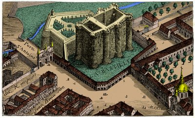 Veduta della Bastiglia a volo d