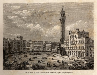 Vue de la place de l
