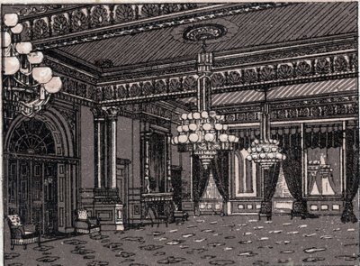 Washington, Stati Uniti: vista della East Room, Casa Bianca. in 