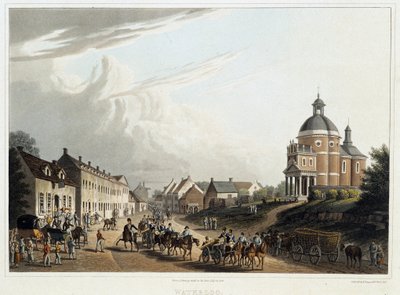 Waterloo: convoglio di cannoni francesi di ritorno dal fronte, 24 luglio da Unknown artist