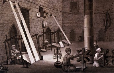 Tessitura in Egitto nel XIX secolo da Unknown artist