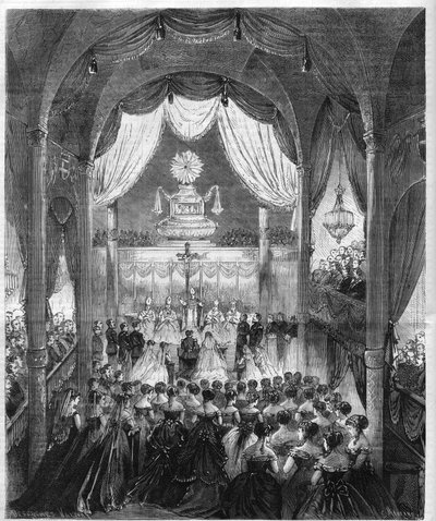 Cerimonia di nozze del Principe Umberto I di Savoia da Unknown artist