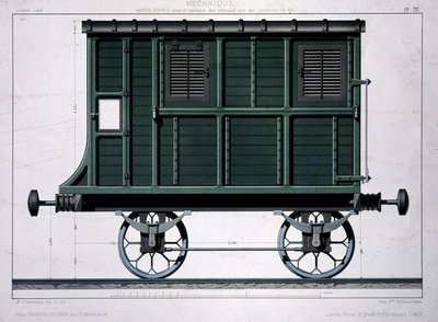 Carro stalla della Ferrovia Occidentale da Unknown artist