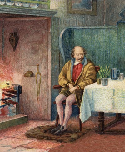 William Shakespeare (1564-1616), drammaturgo inglese da Unknown artist