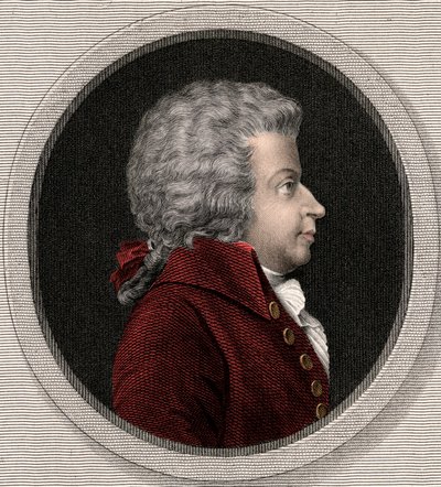 Wolfgang Amadeus Mozart 1756-1791 da Unknown artist