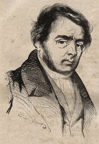 Xavier Sigalon, pittore - Incisione da Unknown artist