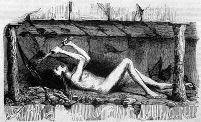 Giovane che lavora nelle miniere di carbone in Inghilterra da Unknown artist