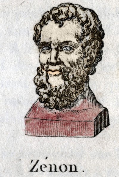 Zenone di Cizio (v. 335 - v. 264 a.C.), filosofo greco (incisione del 1822) da Unknown artist
