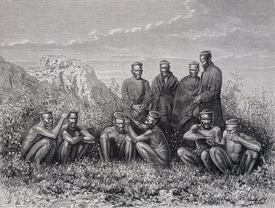 Zulu Cafres (tribù Ring-Kop) da Unknown artist