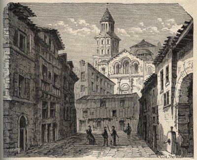 Cattedrale Saint-Front - Périgueux - Dordogna - Francia - incisione in "PATRIE" - DESCRIZIONE PITTORESCA DELLA FRANCIA IN 6 VOLUMI DI LUCIEN HUARD - fine XIX secolo da Unknown artist