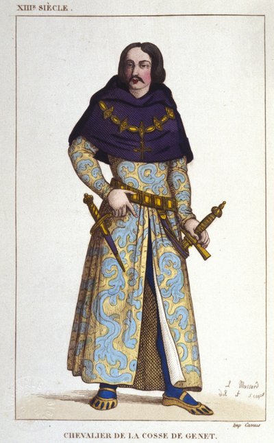 Costume del Cavaliere de la Cosse de Genet posteriore all