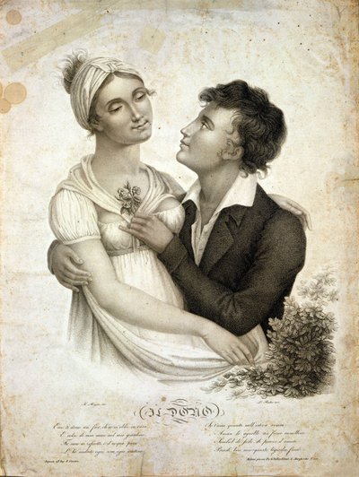 Scena di genere che rappresenta una coppia da Unknown artist