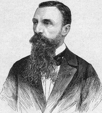 Ritratto di Auguste Pavie, esploratore e diplomatico francese (1847-1925). Incisione del 1893 da Unknown artist