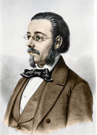 Ritratto di Bedrich Smetana (1824-1884), compositore e pianista ceco. da Unknown artist