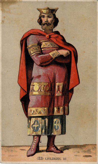 Ritratto di Childerico III (morto nel 755), ultimo re merovingio da Unknown artist