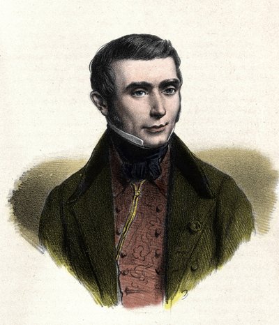 Ritratto di Eugène Scribe (1791-1861), autore francese di commedie di costume da Unknown artist