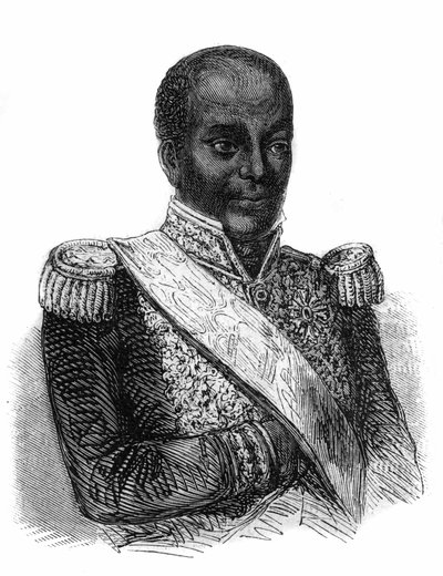 Ritratto di Faustin Soulouque (1782-1867), presidente (1847-1849) e imperatore (1849-1859) di Haiti con il nome di Faustin I. da Unknown artist