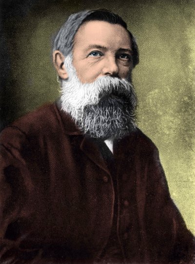Ritratto di Friedrich Engels (1820-1895), teorico e politico socialista tedesco da Unknown artist
