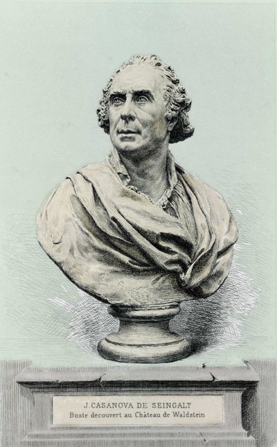 Ritratto di Giovanni Giacomo Casanova (1725-1798), avventuriero e scrittore italiano. da Unknown artist