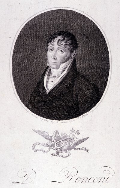 Ritratto del tenore italiano Domenico Ronconi da Unknown artist