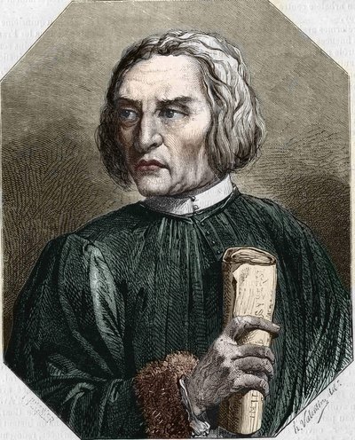 Ritratto di Jean de Gerson. Teologo francese (1363-1429) da Unknown artist