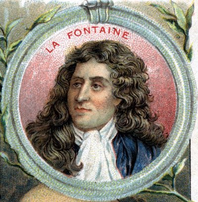 Ritratto di Jean de La Fontaine. Scrittore francese (1621-1695) da Unknown artist