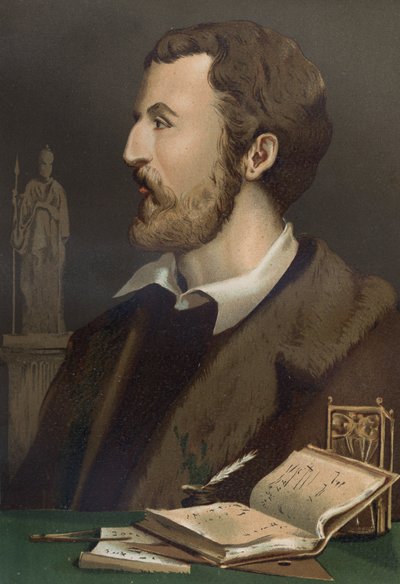 Ritratto di Gerolamo Cardano (Cardanus Hieronymus). Medico, matematico, filosofo e astrologo italiano (Pavia) da Unknown artist
