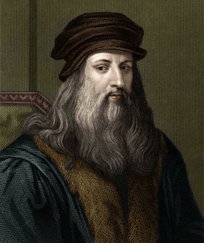 Ritratto di Leonardo da Vinci (1452-1519), pittore italiano da Unknown artist