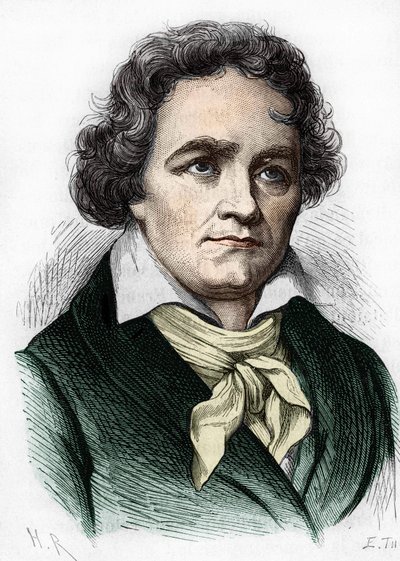 Ritratto di Ludwig van Beethoven. Compositore tedesco (1770-1827) da Unknown artist