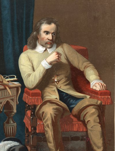 Ritratto di Oliver Cromwell, statista inglese da Unknown artist