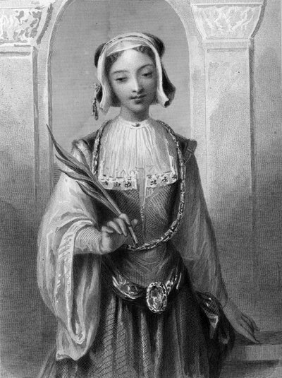 Ritratto di Santa Giustina, vergine e martire di Antiochia. da Unknown artist