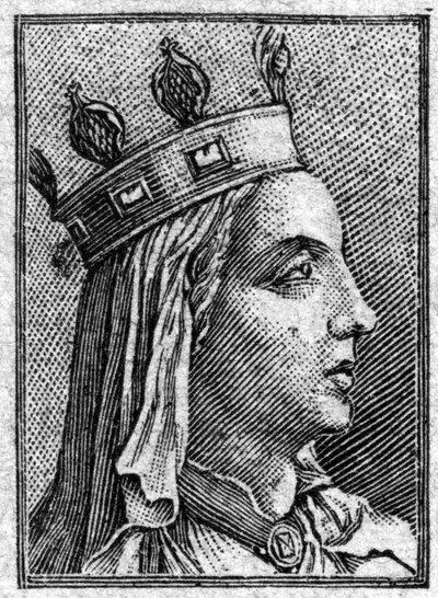 Ritratto di Ultrogothe moglie del re Childeberto I morto nel 559 da Unknown artist