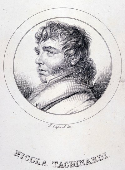 Ritratto del tenore italiano Nicola Tacchinardi (Livorno) da Unknown artist
