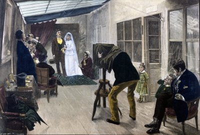 Officina di un fotografo a Parigi nel 1878 da Unknown artist