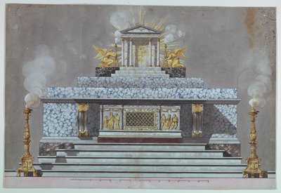 Altare dedicato a una martire vergine [Santa Lucia?] da Unknown, Italian