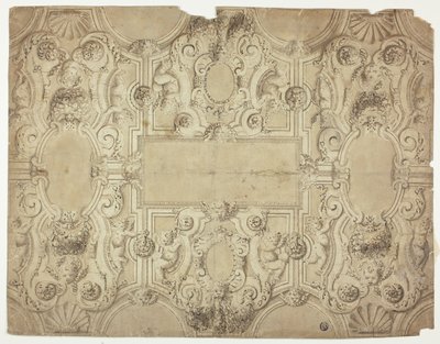 Design per la decorazione di un soffitto da Unknown Italian