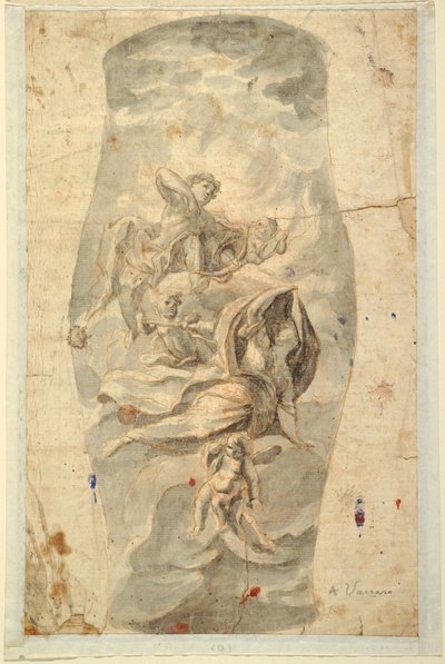 Disegno, soffitto con Apollo, 1780 ca. da Unknown artistUnknown artist