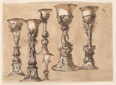 Disegno, disegni di calici, fine del XVIII secolo da Unknown artistUnknown artist