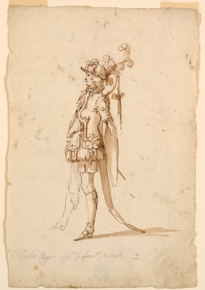 Disegno, Costumista: Pagina per un balletto, 1720 ca. da Unknown artistUnknown artist