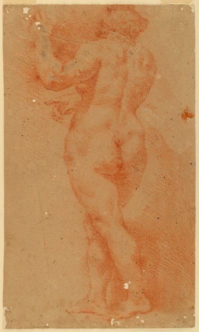 Disegno, Studio di controprova di una donna nuda, inizio XVII secolo da Unknown artistUnknown artist